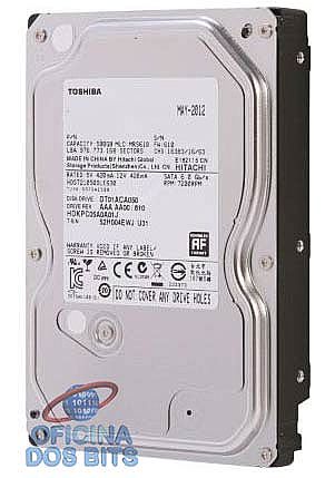 HD 500GB SATA - 7200RPM - 32MB Cache - Toshiba DT01ACA050 - Seminovo