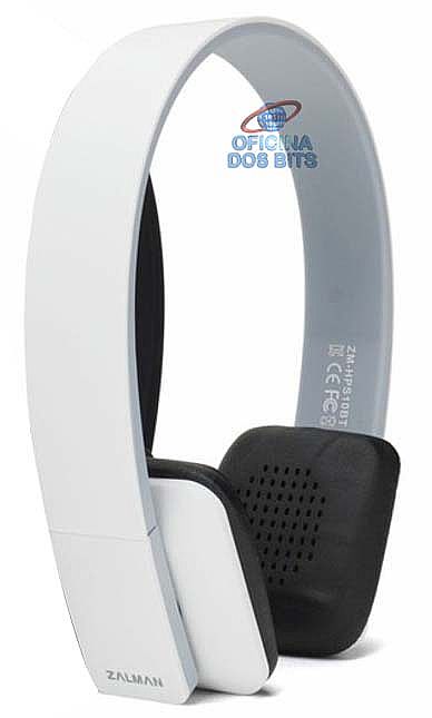 Headset Zalman ZM-HPS10BT Bluetooth - Controle de Volume e Audio - Branco