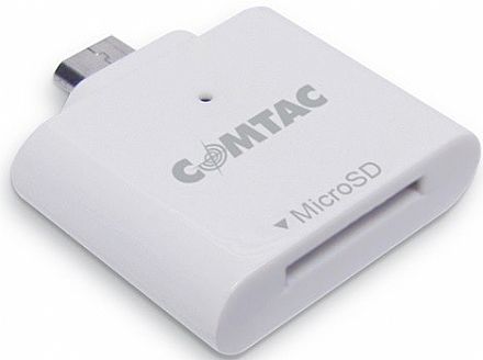 Leitor de Cartão de Memória Micro SD - para Smartphone e Tablet Android - Micro USB - Comtac 9261