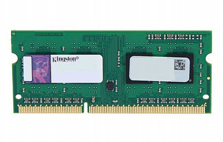 Memória SODIMM 4GB DDR3L 1600MHz Kingston - para Notebook - Low Voltage 1.35V - KVR16LS11/4