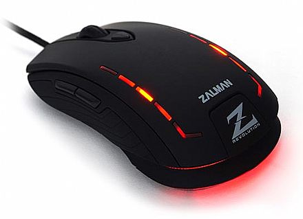 Mouse Gamer Zalman ZM-M401R - 2500dpi - Avago A5050 Gaming Sensor - USB