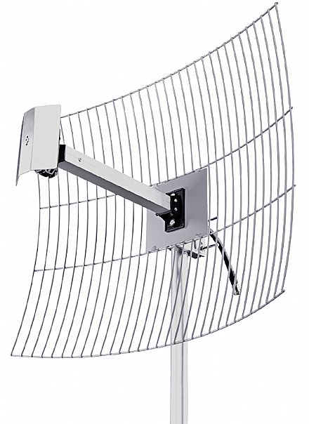 Antena de Grade 20dBi Direcional - Aquario MM-2420 F10 - com cabo fixo 10m