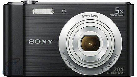 Sony Cyber-Shot DSC-W800 - 20.1 Mega Pixels - Zoom Óptico 5x - Filma em HD - Foto Panorâmica - Preta