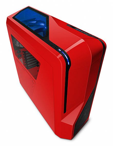 Gabinete NZXT Phantom 410 - Vermelho - USB 3.0 - Suporte para Water Cooler - CA-PH410-R1