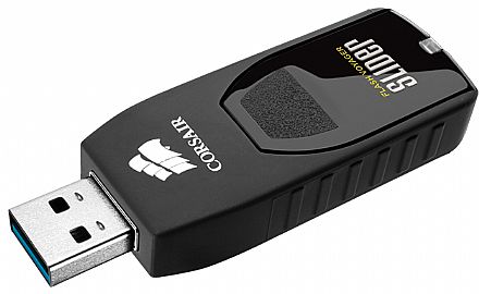 Pen Drive 128GB Corsair Flash Voyager Slider - USB 3.0 - CMFSL3B-128GB