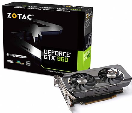 GeForce GTX 960 2GB GDDR5 128bits - Zotac ZT-90301-10M