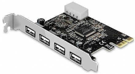 Placa PCI Express com 4 Portas USB 2.0 - Comtac 9295