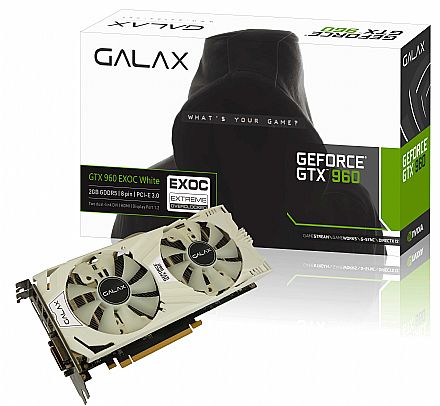 GeForce GTX 960 2GB GDDR5 128bits - Galax 96NPH8DVE8DC
