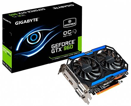 GeForce GTX 960 2GB GDDR5 128bits - Gigabyte GV-N960OC-2GD