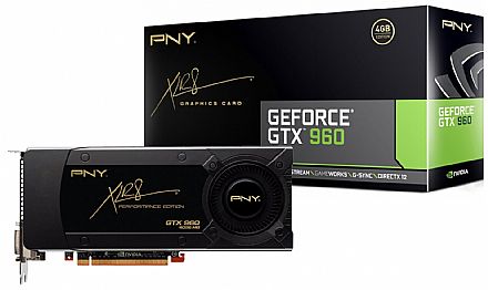 GeForce GTX 960 4GB GDDR5 128bits - PNY VCGGTX9604XPB