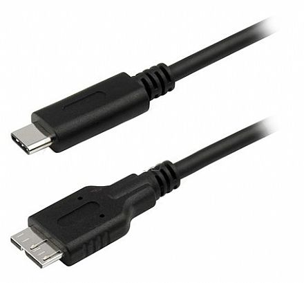 Cabo USB-C para Micro B - para HD Externo - 1 metro - USB Tipo C para USB Micro B - Comtac 9336