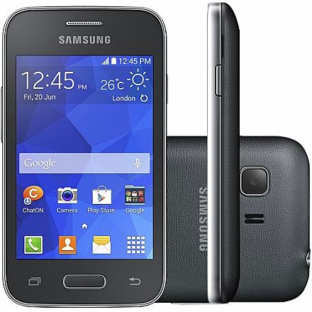 Smartphone Samsung Galaxy Young 2 Pro - Tela 3,5", Pequeno, Dual Core, 4GB, Dual Chip - Cinza - SM-G130