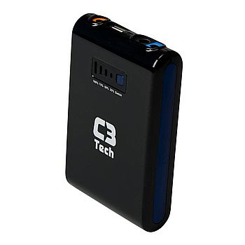 Power Bank Carregador Portátil C3 Tech UC-8000 - Bateria Externa 8000mAh - USB - para Smartphones, Tablets
