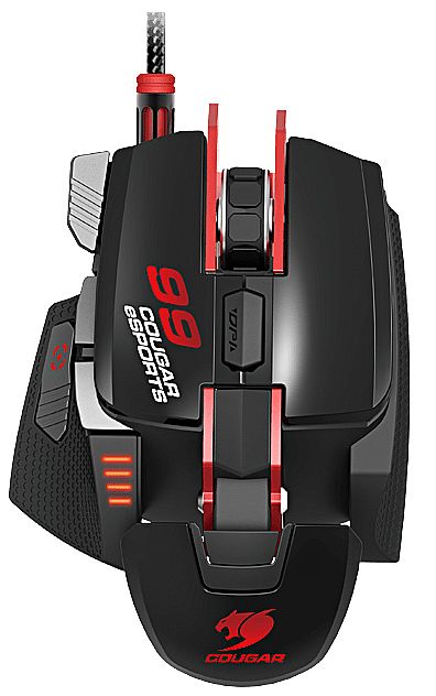Mouse Gamer Cougar 700M e-Sports - 8200dpi - 8 botões - com LED - 1ms - Vermelho