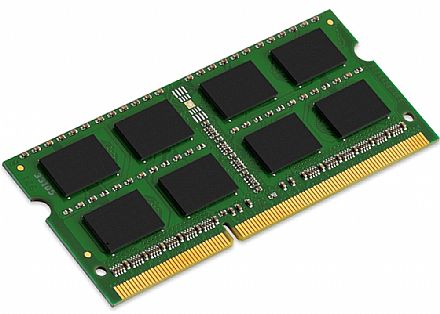 Memória SODIMM 8GB DDR3 1600MHz Kingston - para Notebook - Latência CL11 - 1.5V - KVR16S11/8