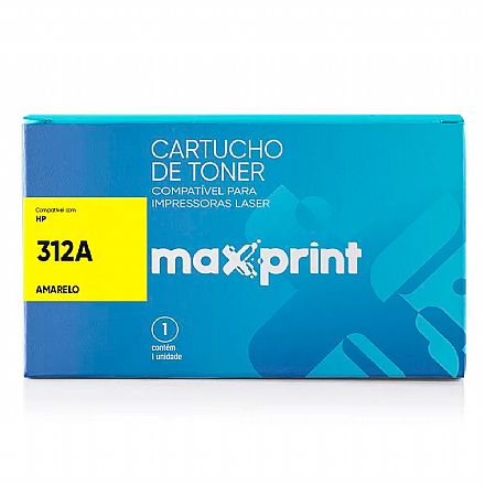Toner compatível HP 312A Amarelo - CF382A - Maxprint - Para HP laserJet Color Pro M476DN, M476DW, M476NW
