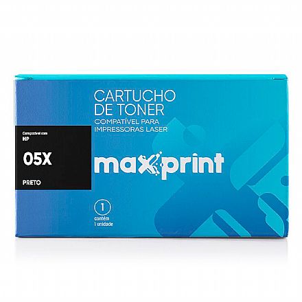 Toner compatível HP 05X - CE505X Preto - Maxprint 5613648 - para P2055DN, P2050