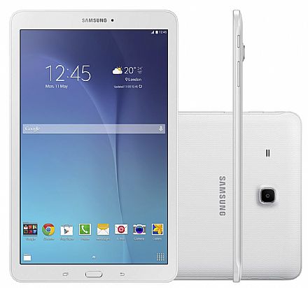 Tablet Samsung Galaxy Tab E T561M 3G - Tela 9.6", Android, Wi-Fi, 8GB, Quad-Core - SM-T561M- Branco