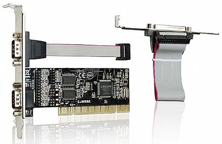 Placa PCI com 2 Portas Serial e 1 Paralela - Comtac 9017