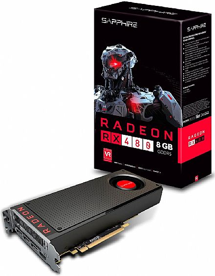 AMD Radeon RX 480 8GB GDDR5 256bits - Sapphire 21260-00-20G