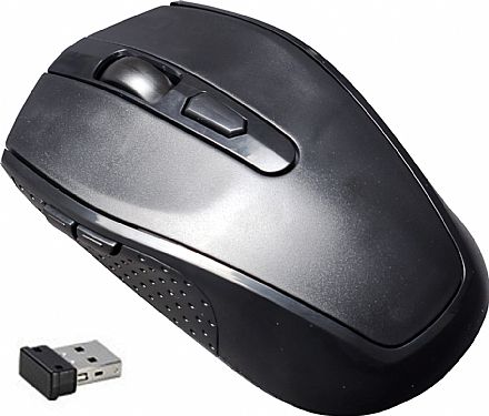 Mouse sem Fio K-Mex MA-P236 - 1600dpi - Preto