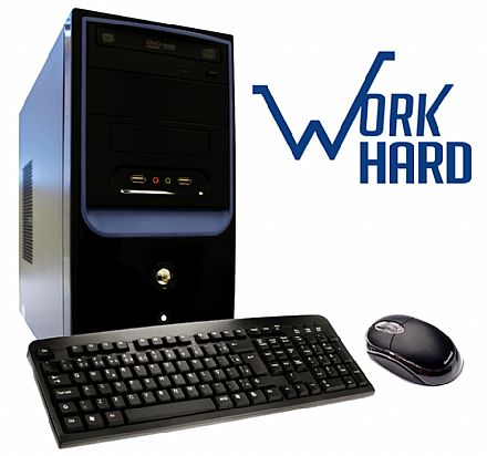 Computador Bits WorkHard - Intel Core i3, 4GB, HD 500GB, DVD-RW, Intel HD Graphics 2500, FreeDos, com Teclado e Mouse