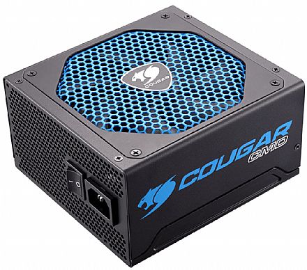 Fonte 600W Cougar CMD - Cougar UIX - Sensor TSR - Eficiência 80% - CGR BD-600
