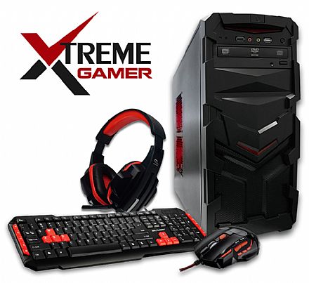 PC Gamer Bits Xtreme III - Intel® i5, 8GB, HD 2TB, GeForce GTX 1060 6GB, Kit Gamer Teclado, Mouse e Headset