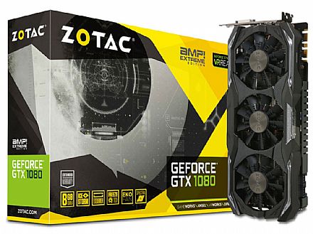 GeForce GTX 1080 8GB GDDR5 256bits - AMP Extreme - Zotac ZT-P10800B-10P