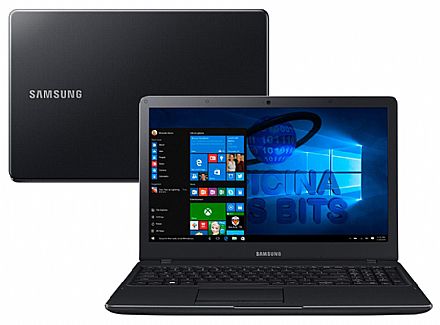 Notebook Samsung Essentials E34 - Tela 15.6" Full HD, Intel Core i3 6006U, 4GB DDR4, HD 1TB, Intel HD Graphics 520, Windows 10 - Preto - NP300E5L-KF1BR