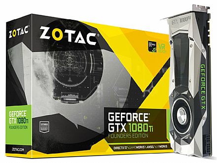 GeForce GTX 1080 Ti 11GB GDDR5X 352bits - Founders Edition - Zotac ZT-P10810A-10P