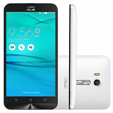 Smartphone Asus Zenfone Go Live TV - Tela 5.5" HD, Quad Core, 16GB, Dual Chip, 4G, Câmera 13MP, TV Digital - ZB551KL-DTV-1B013BR - Branco