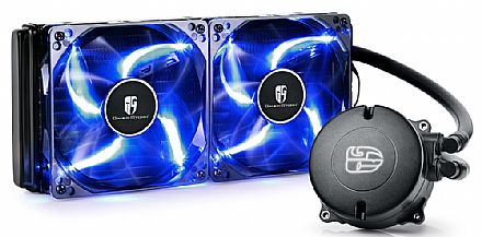 Water Cooler DeepCool Maelstrom 240T (AMD / Intel) - LED Azul - DP-GS-H12RL-MS240T