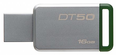 Pen Drive 16GB Kingston DataTraveler DT50 - USB 3.1 - Verde - DT50/16GB