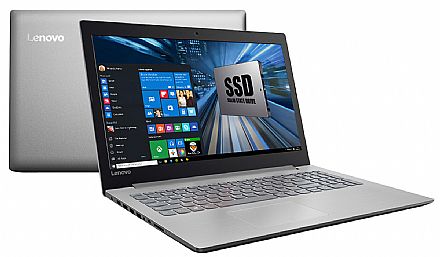 Notebook Lenovo Ideapad 320 - Tela 15.6" Full HD, Intel i7 7500U, 8GB DDR4, SSD 240GB, Intel HD Graphics 620, Windows 10 - 80YH0009BR