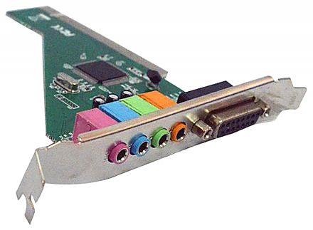 Placa de Som - 4 Canais - PCI - SK-CR4280 - PC0002