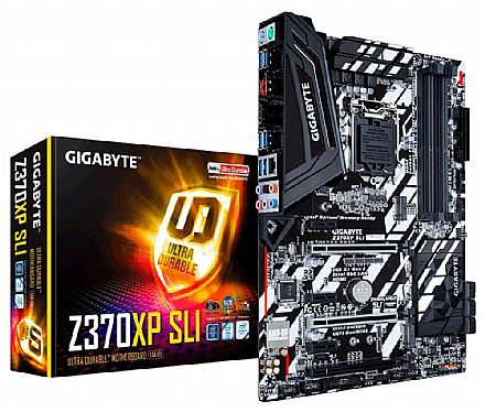 Gigabyte Z370XP SLI (LGA 1151 - DDR4 4000 O.C.) Chipset Intel Z370 - 8ª Geração Coffee Lake - USB 3.1 Type C - Slot M2