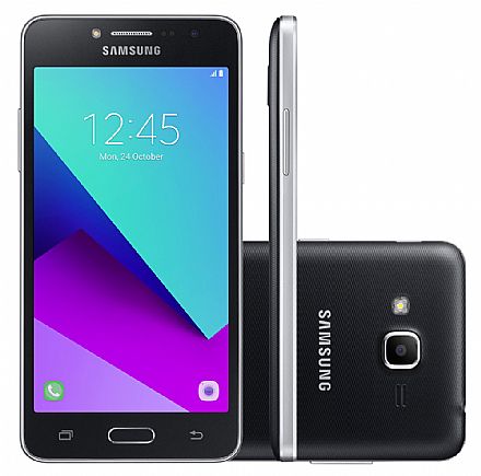 Smartphone Samsung Galaxy J2 Prime - Tela 5" HD, Quad Core, Câmera 8MP e Flash Frontal, 16GB, Dual Chip 4G - Preto - SM-G532M