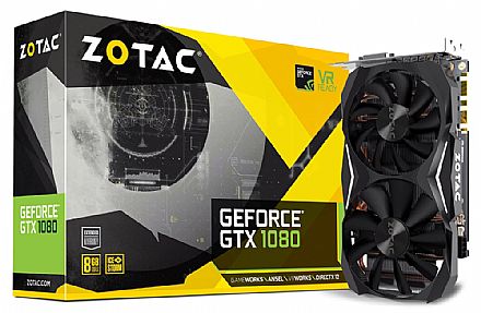 GeForce GTX 1080 8GB GDDR5X 256bits Mini - Zotac ZT-P10800H-10P