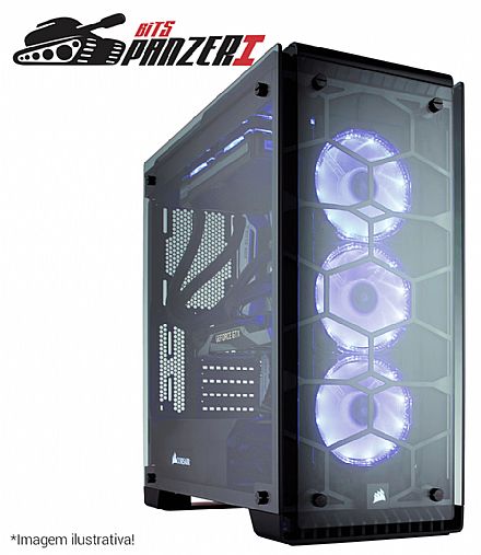 PC Gamer Bits PANZER I - Intel® Core i7 7700, 8GB, HD 1TB, Video GeForce GTX 1080 8GB, Gabinete Corsair Crystal