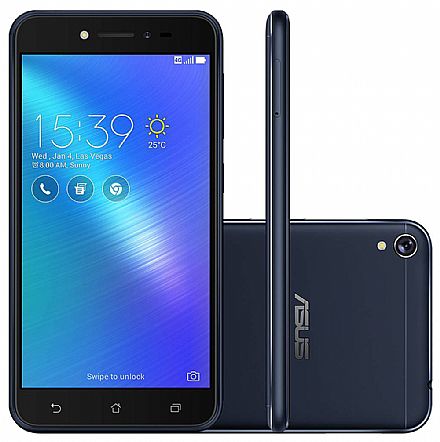 Smartphone Asus Zenfone Live TV - Tela 5" IPS HD, 16GB, Dual Chip, 4G, Câmera 13MP - Preto - ZB501KL