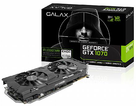 GeForce GTX 1070 8GB GDDR5 256bits - EXOC SNIPER Extreme Overclocked - LED RGB - Galax 70NSH6DHM9ES