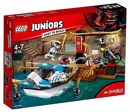 LEGO Juniors - A Perseguição de Barco Ninja do Zane - 10755