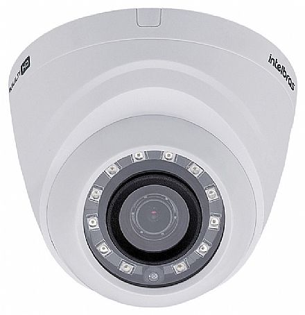 Câmera de Segurança Dome Intelbras VHD 1010 D G4 - Lente 3.6mm - Sensor 1/4" - Infravermelho alcance 10m - Multi HD - 4 em 1 HDCVI, HDTVI, AHD-M, Analogica