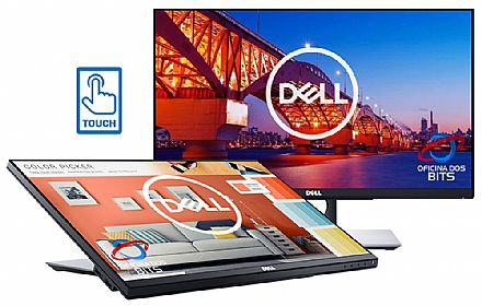 Monitor 23.8" Dell P2418HT Touch Screen - Full HD - 6ms - Inclinação até 60° - Suporte VESA - USB 3.0 - DisplayPort/HDMI/VGA