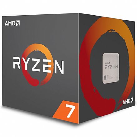 AMD Ryzen™ 7 2700 Octa Core - 16 Threads - 3.2GHz (Turbo 4.1GHz) - Cache 20MB - AM4 - TDP 65W - Wraith Spire Cooler - YD2700BBAFBOX - sem gráfico integrado