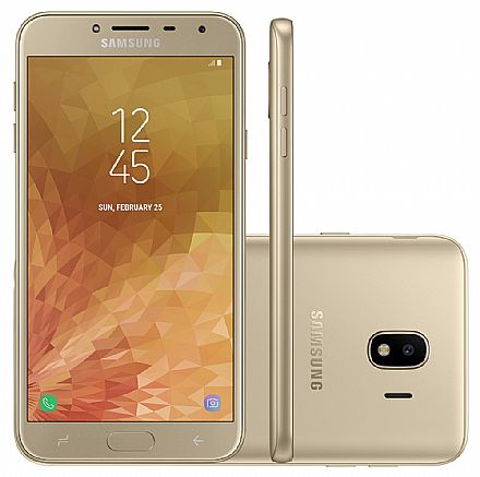 Smartphone Samsung Galaxy J4 - Tela 5.5" Super AMOLED, 32GB, Dual Chip, 13MP - Dourado - SM-J400M - Open Box