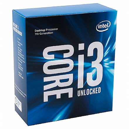 Intel® Core™ i3 7350K - LGA 1151 - 4.2GHz - Cache 4MB - 7ª Geração KabyLake - BX80677I37350K - Sem Cooler