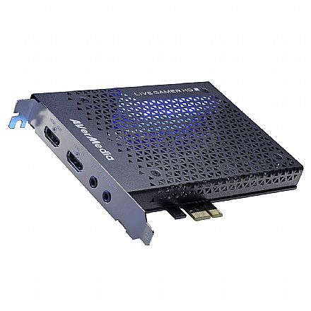 Captura de Video Live Gamer Avermedia GC570 - PCI-E - Full HD 1080p - HDMI e Conector P2 - com LED - Ideal para Gravar Jogos