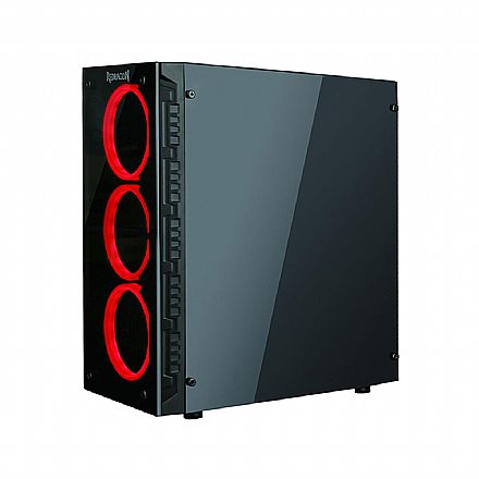 Gabinete Gamer Redragon Trailbreaker - Coolers RGB - Lateral em Acrílico e Frontal em Vidro Temperado - GC603 * Liquidação Open Box